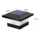 6ED Solar Fence Light Waterproof Square Stigma Lamp for Garden Decoration