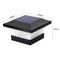 6ED Solar Fence Light Waterproof Square Stigma Lamp for Garden Decoration