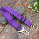 Car Pet Dog Seat Belt Puppy Safety Seatbelt Dog Harness Lead Clip (Purple) Newly