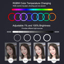 LED Video Light Kit APP Control Selfie Ring Light Bluetooth For Tik Tok Youtube