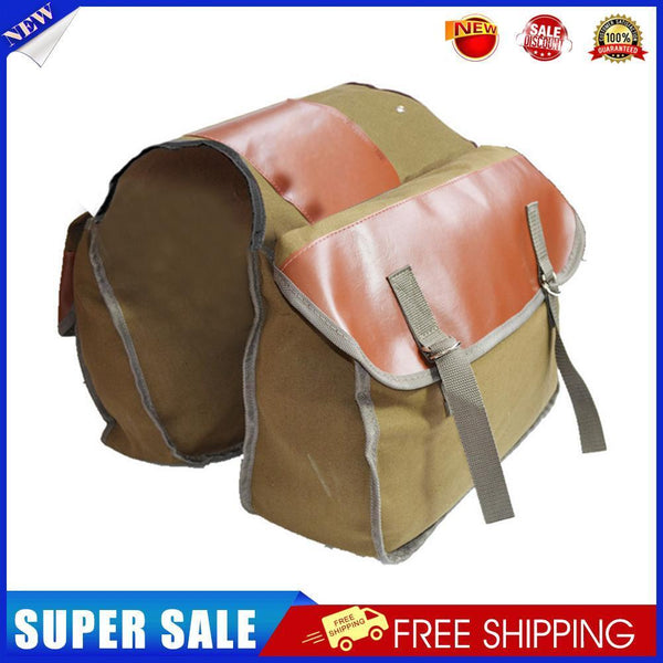 MTB Bicycle Rear Rack Carrier Trunk Bag Bike Tail Seat Pannier Pack (Khaki)