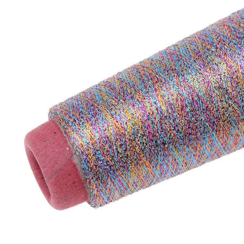 Glitter Stitch Yarn Sewing Thread Woven Embroidery Knitting Line(Colorful