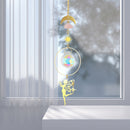 #A Crystal Wind Chime Prism Windbell Window Curtains Pendant Garden Hanging Deco
