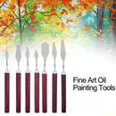 7PCS Palette Scraper Spatula For Artist Oil Painting scraper I3Z3