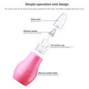 #A Pump Type Silicone Baby Nose Cleaner Vacuum Sucker Infant Kids Nasal Aspira