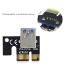Mining PCIe Riser VER006 PCI-E 1x to 16x Adapter Extender 15-Pin to 4-Pin Power