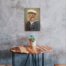 Navy Cat Poster Metal Plate Tin Sign Retro Iron Painting for Bar Pub Club Home