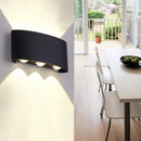 2/4/6/8/10/12W LED Arc Wall Lamp Outdoor Waterproof Porch Light (B15-6W) Newly