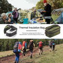 Outdoor Camping Lunch Box Aluminum Thermal Picnic Bento Bags (Army Green) Newly