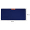 Office Computer Desk Table Keyboard Mouse Pad Felt Laptop Mat (Dark Blue) Newly