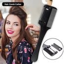 Double Side Haircut Scissors Plastic Hair Comb Cutter Hairdressing Trimmer Newly