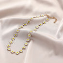 Wedding Party Family Jewelry Boho Choker Daisy Necklace Clavicle Necklace