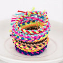 Fashion Braided Colorful Wave Hair Rope Elastic Rubber Hairband Ponytail Holder