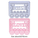 Letter LOVE DIY Cutting Dies Stencils Scrapbook Embossing Craft Album Cards-1937