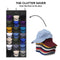 Hat Rack 24 Pocket Over-The-Door Cap Organizer for Baseball Cap (Black) Newly