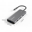 10 In 1 USB-C Multi Function Hub To HDMI 4K USB3.0 TF SD MicroSD 10/100 LAN Dock
