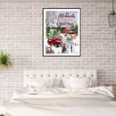 Car with Christmas Tree Oil Paint By Numbers for Adults Children Hand Painted