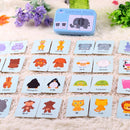 32pcs Iron Box Early Educational Cards Baby Enlightenment Toys (Animal) Newly