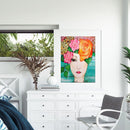 Flower Beauty Oil Paint By Numbers Set Canvas Drawing DIY No Frame (M849)