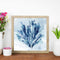 #A Ink Blue Flower Oil Paint By Numbers Kit DIY Acrylic Painting on Canvas Cra