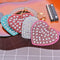 4pcs DIY Full Drill Diamond Painting Special Shaped Heart Key Chain Gifts Newly
