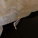 Zircon Exquisite Sparkling Ear Cuff Wing Earrings Stud Earrings Ear Wrap Dangle