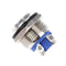 19mm 250V High Round Head Current Stainless Steel Button Switch Waterproof Boat Aut