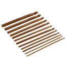 12pcs Hot Sell Handle Knitting Yarn 3-10mm Needle Bamboo Crochet Hook