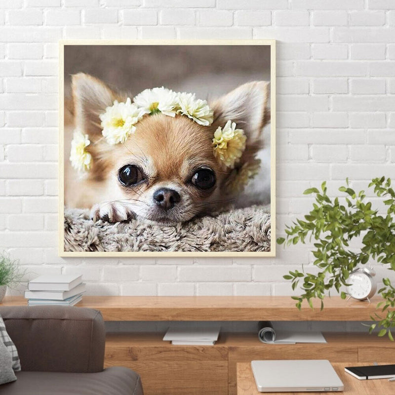 DIY Diamond Painting Kits Full Square Drill Flower Puppy Mosaic Home Decorati