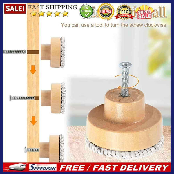 4pcs Cabinet Handle Rattan Wooden Drawer Knobs Dia 30/40/45mm Furniture Hardware