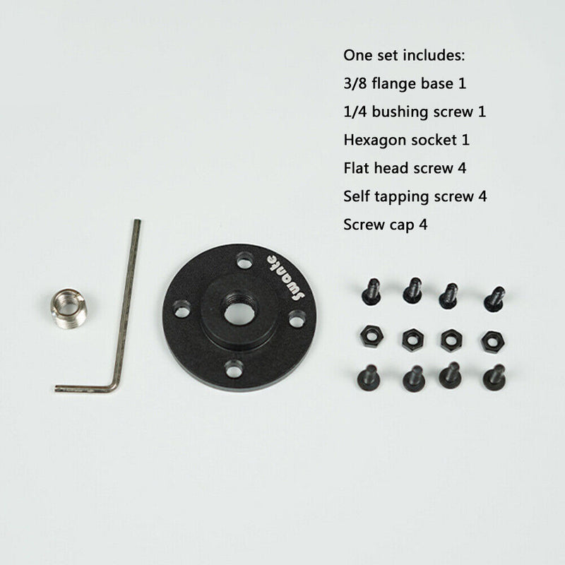 Swante Desk Connector Universal Tripod Adapter Wood Fixed Base for 1/4 3/8 Stand