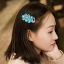 3pcs Peafowl DIY Full Drill Diamond Painting Hairpin Elegant Girls Hair Clips
