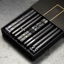 5 Pairs Alloy Steel Chopsticks Chinese Metal Sticks Chopstick Circular E1Y7