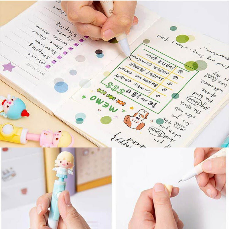 Writing Supplies Unzip Black Ink Cartoon Pencils Rotating pen Gel Pens