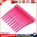 10pcs Hair Care Clips Stainless Steel Hairdressing Sectioning Clamp (Pink) Newly