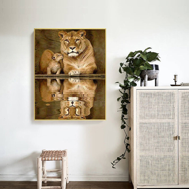 DIY Digital Picture Wildlife Frameless Oil Painting By Number Artwork Handicraft