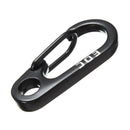5pcs Carabiner EDC Mini Steel Key Buckle Snap Spring Clip Hook+Black hot.