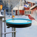 Heated Birdbath Bird Feeder Heater Outdoor Winter Hummingbirds Heating Bath~
