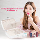 Travel Jewelry Display Box Earrings Necklace Bracelet Ring Watch Storage Case