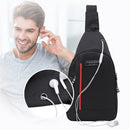 Retro Men Patchwork Messenger Shoulder Bag Male Travel Large Capacity Chest B