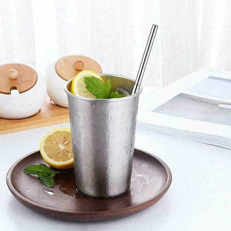Portable Telescopic Drinking Straw Steel Cleaning Brush W4M5 Straw U2B3