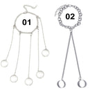 Fashion Geometric Pulsera Hand Strap Bangle Punk Bracelet Wrist Chain Ring
