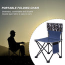 Portable Chair Folding Seat Fishing Camping Picnic Stool (Camouflage Blue)