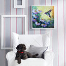 Hummingbird Holding Flowers Diamond Painting Kits Full Square Drill Wall Decor