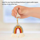 Keyring Rainbow Keychain Rainbow Keychain Bohemian Tassel Car Keyring Holder