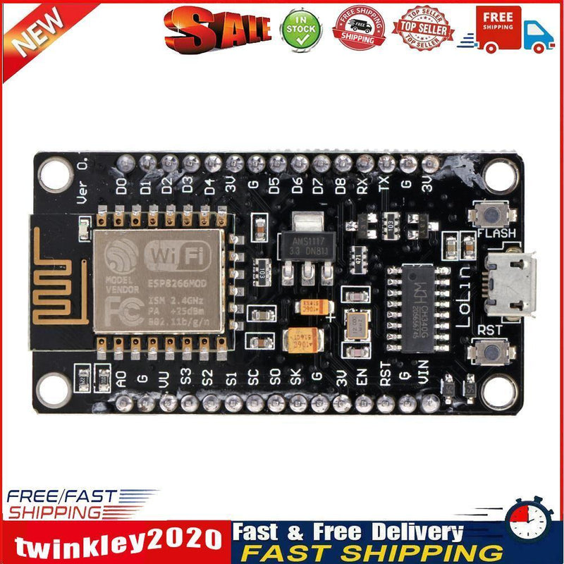 NodeMcu Lua Wireless WIFI Module Connector ESP8266 Development Board Newly