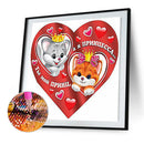 5D DIY Diamond Painting Valentines Day Love Full Round Drill Mosaic Picture Art