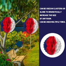Union Jack Honeycomb Balls Queens Jubilee GB Party Events Hanging Decor x1