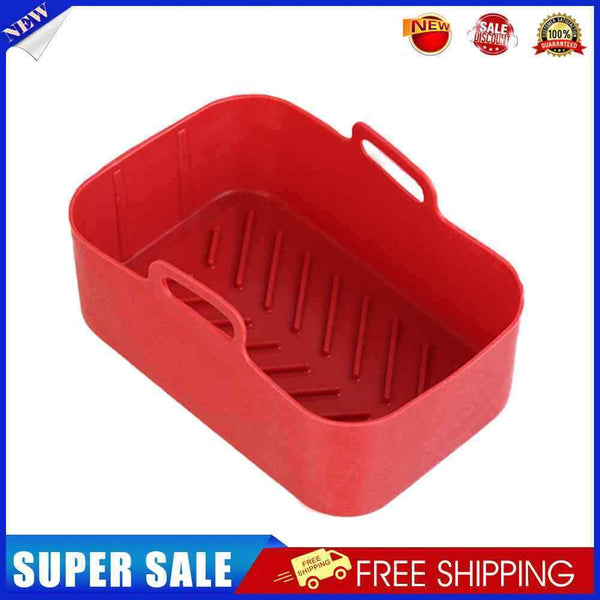#A Silicone Air Fryer Liner Square Oven Microwave Baking Fryer Pans Pot Basket M