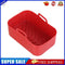 #A Silicone Air Fryer Liner Square Oven Microwave Baking Fryer Pans Pot Basket M
